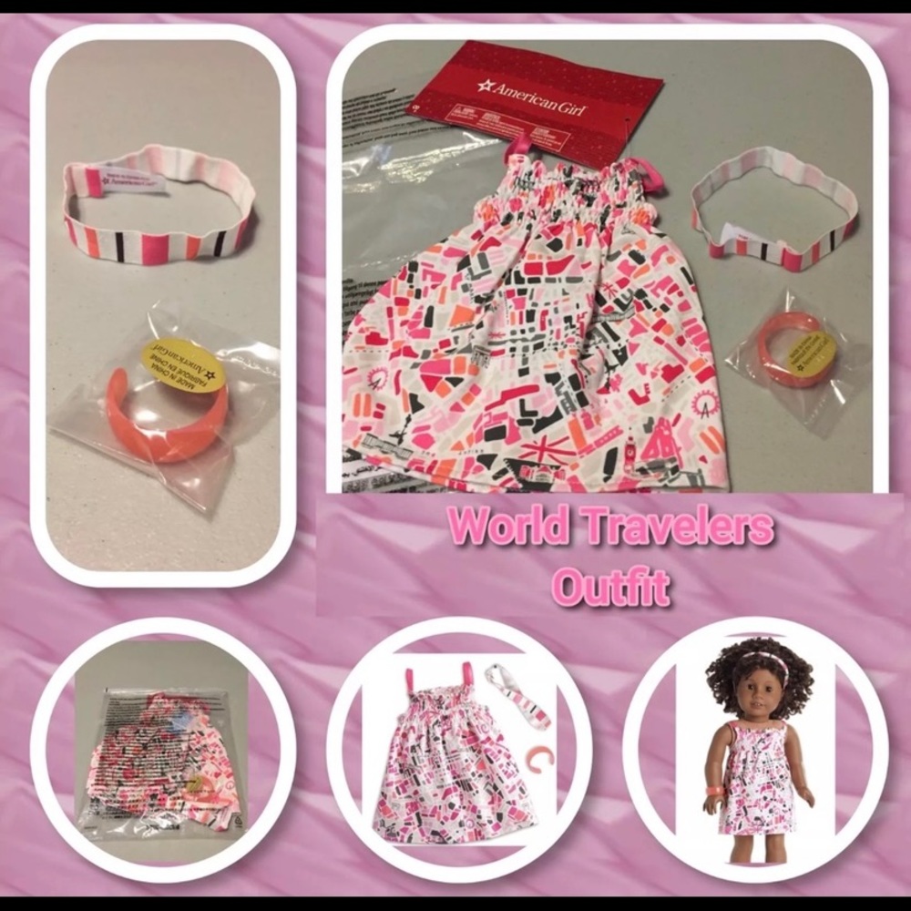 American Girl World Traveler Dress and Accessories For 18” Doll Retired …